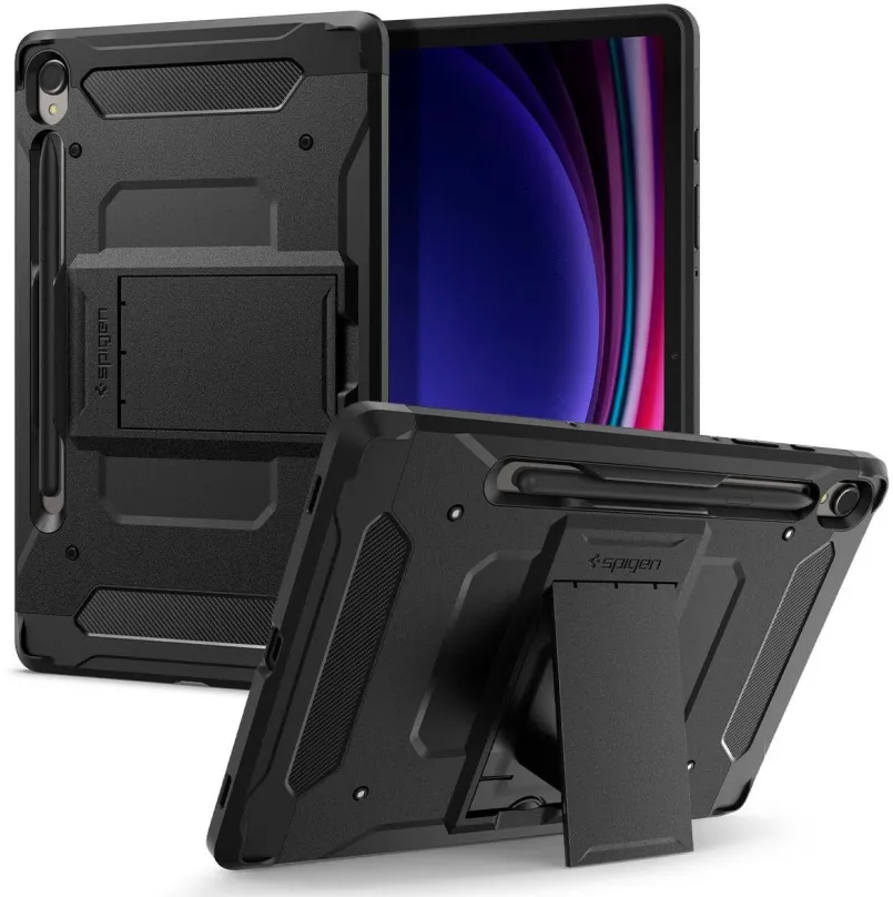 Púzdro na tablet Spigen Tough Armor Pro Black Samsung Galaxy Tab S9