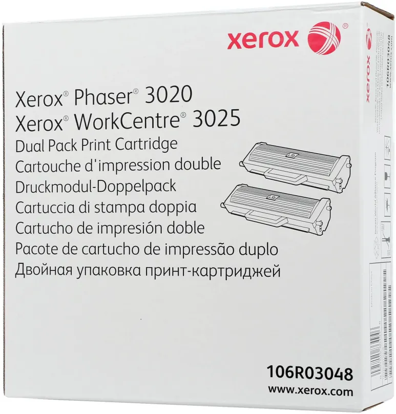 Toner Xerox 106R03048 DualPack, čierny