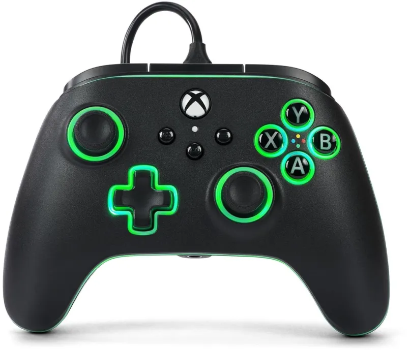 Gamepad PowerA Advantage Wired Controller - Xbox Series X|S with Lumectra - Black