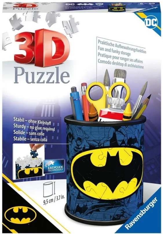 3D puzzle Ravensburger 3D puzzle 112753 Stojan na ceruzky Batman 54 dielikov