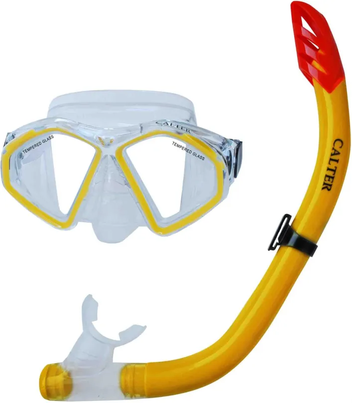 Potápačská sada Calter Senior S09+M283 P+S, žltý