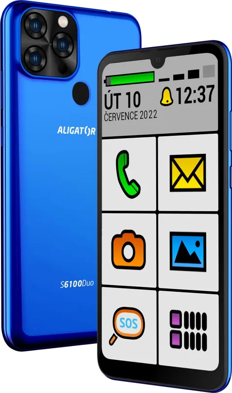 Mobilný telefón Aligator S6100 SENIOR modrý