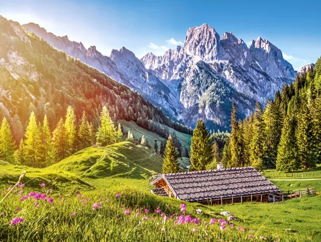 CASTORLAND Puzzle Leto v Alpách 500 dielikov