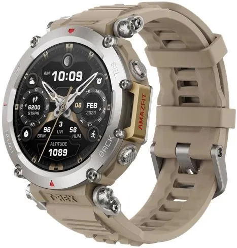 Chytré hodinky Amazfit T-Rex Ultra Sahara, pánske, kompatibilné s Android a iOS, 1,39&quot