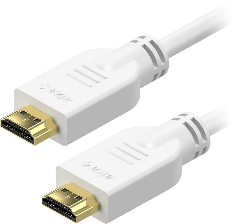 Video kábel AlzaPower Core HDMI 1.4 High Speed 4K 20m biely