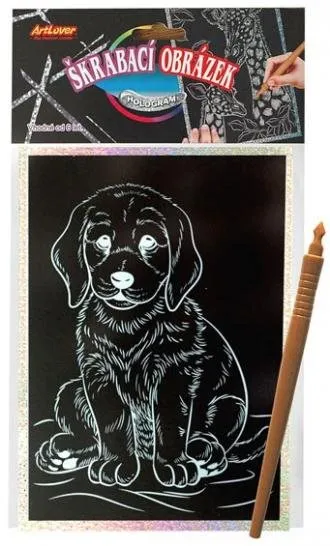 ARTLOVER Holografický škrabací obrázok - Pes