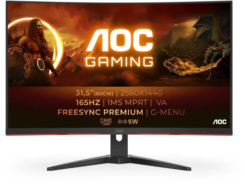 LCD monitor 32 "AOC CQ32G2SE / BK Gaming