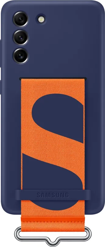 Kryt na mobil Samsung Galaxy S21 FE 5G Silikónový kryt s pútkom námornícka modrá
