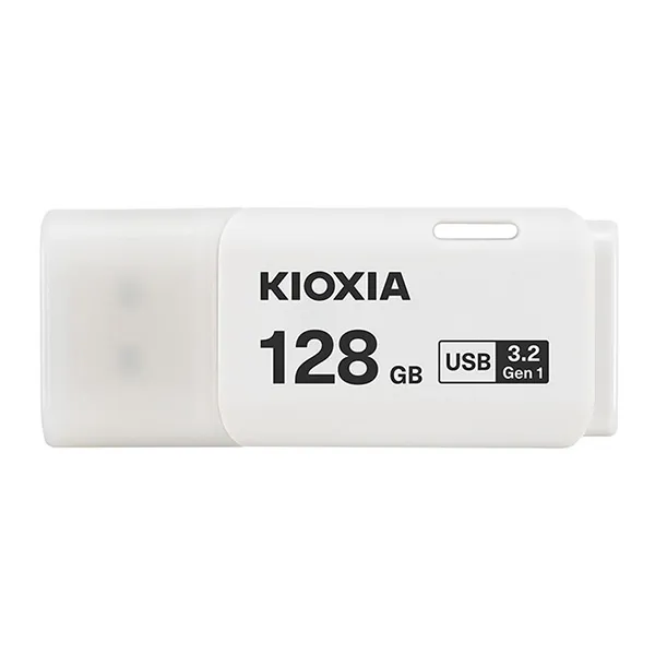 Kioxia USB flash disk, USB 3.0, 128GB, Hayabusa U301, Hayabusa U301, biely, LU301W128GG4