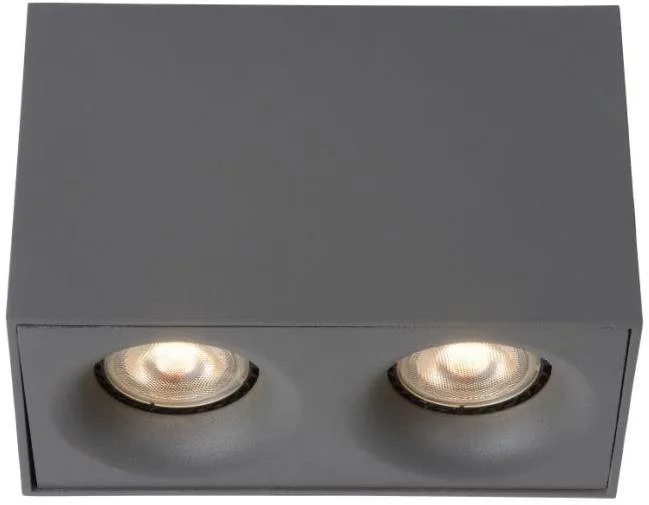 Bodové osvetlenie Lucide 09913/10/36 - LED bodové svietidlo BENTOO-LED 2xGU10/4,5W/230V šedé