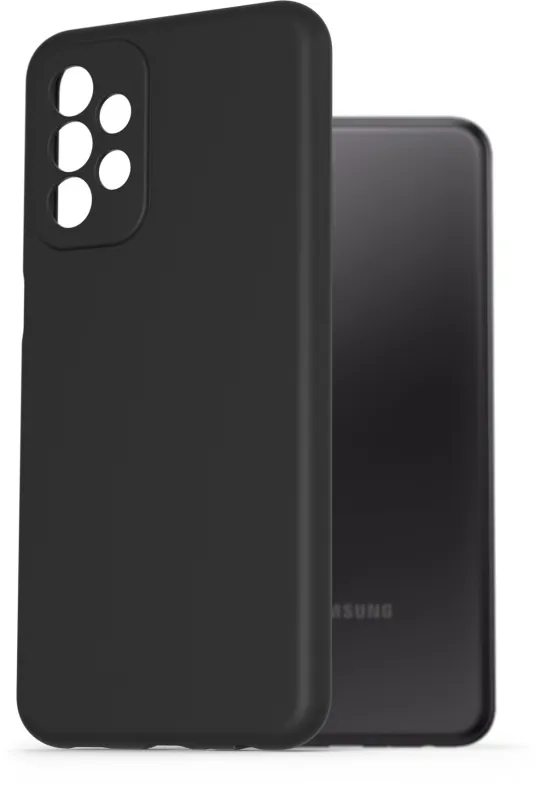 Kryt na mobil AlzaGuard Premium Liquid Silicone Case pre Samsung Galaxy A23 5G čierne