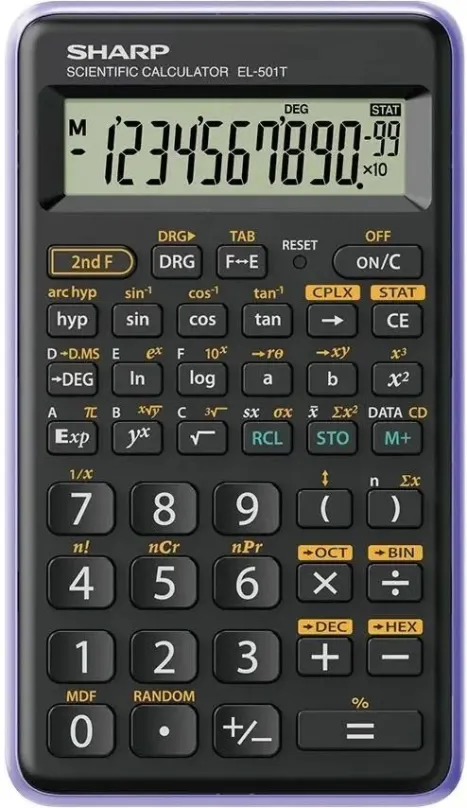 Kalkulačka SHARP SH-EL501TVL čierno/fialová