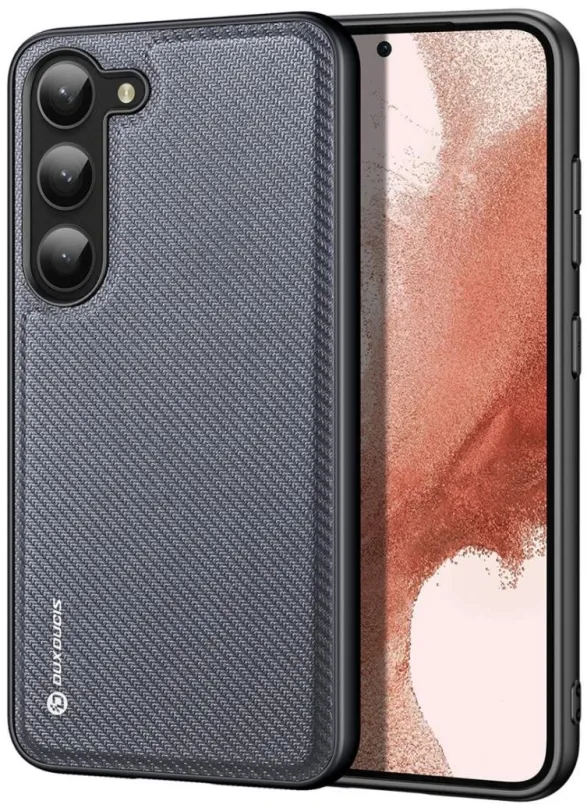 Kryt na mobil Fino kryt na Samsung Galaxy S23 Plus, šedý, pre Samsung Galaxy S23+, materiá