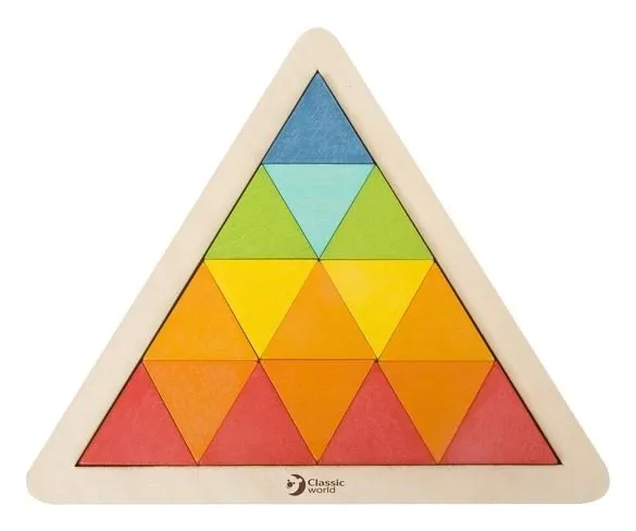 CLASSIC WORLD Drevená mozaika Trojuholník