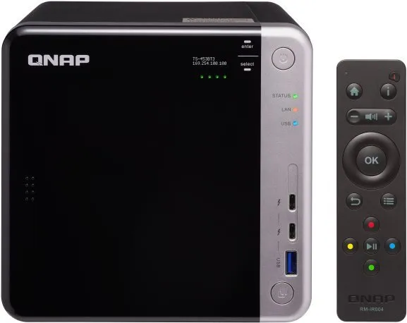 NAS QNAP TS-453BT3-8G, externý box pre 4× 2,5" a 3,5", SSD, CPU Intel Celeron J3