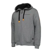 Savage Gear Mikina Classic Zip Hoodie Grey Melange XL