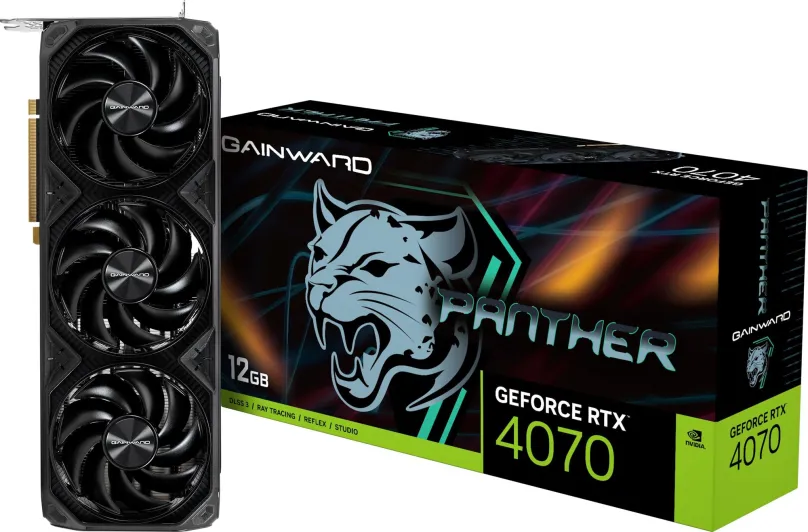 Grafická karta GAINWARD GeForce RTX 4070 Panther 12GB, 12 GB GDDR6X (21000 MHz), NVIDIA G