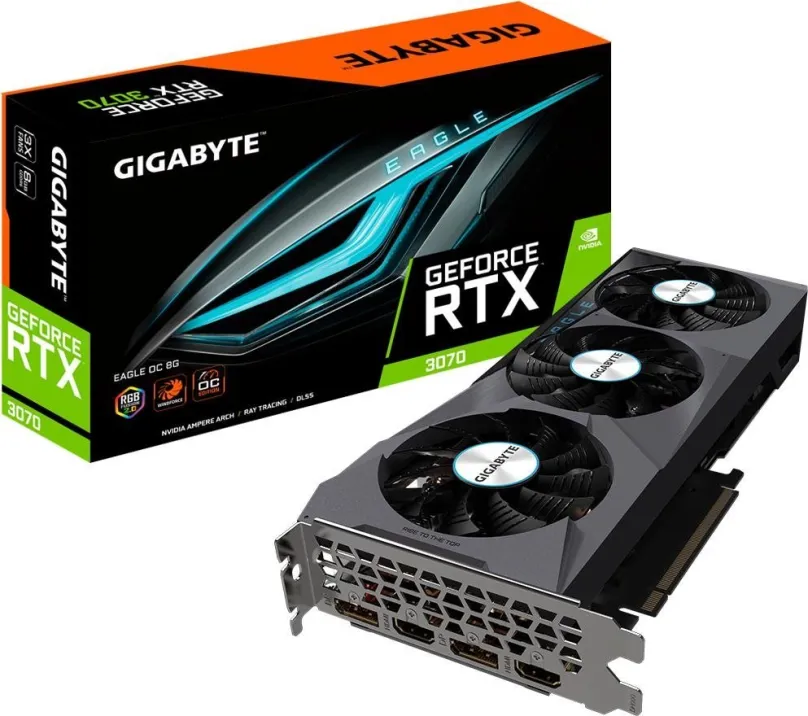 Grafická karta GIGABYTE GeForce RTX 3070 EAGLE OC 8G (rev. 2.0)