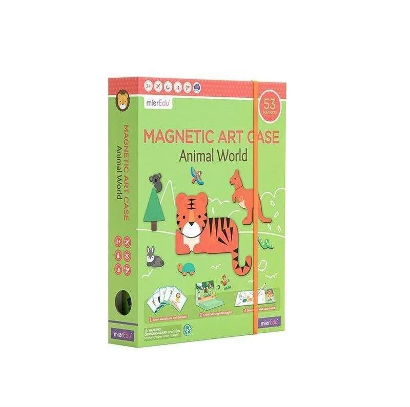 Vzdelávacia hračka MierEdu Magnetický kufrík - zvieratká