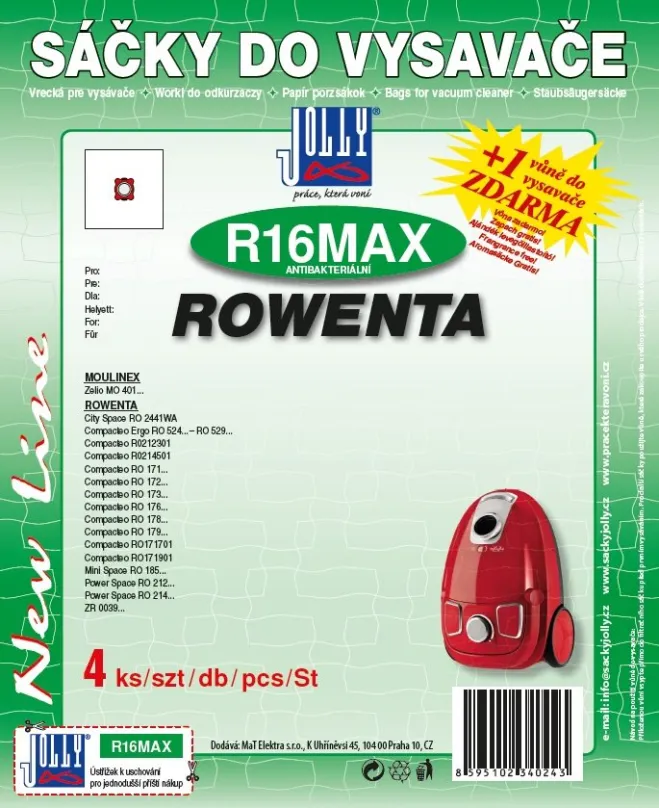 Vrecká do vysávača Vrecká do vysávača R16 MAX - textilné