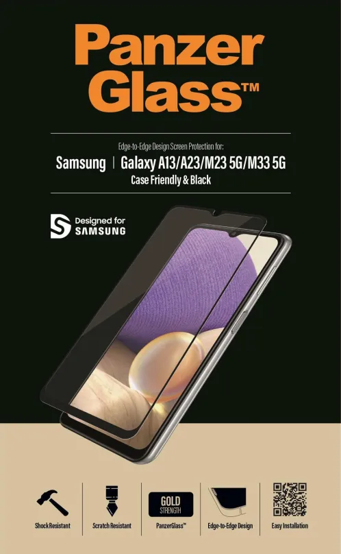 Ochranné sklo PanzerGlass Samsung Galaxy A13/A23/M23 5G/M33 5G