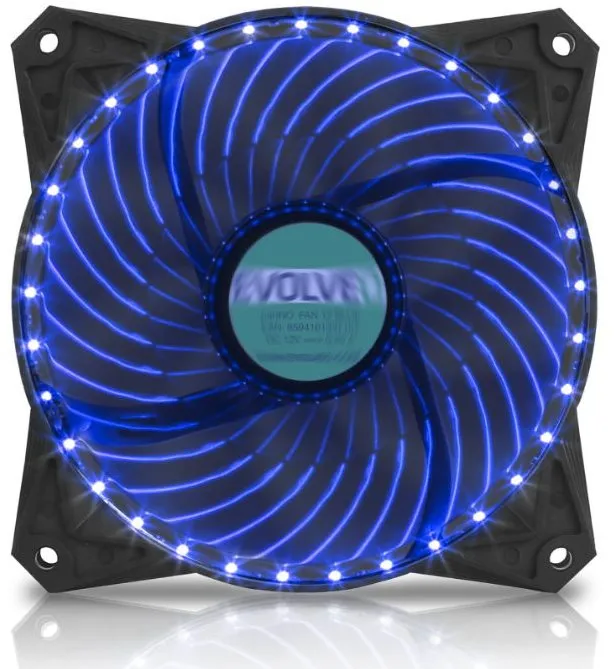 Ventilátor do PC EVOLVEO 12L2BL LED 120mm modrý, 120 x 25 mm, 1200 RPM, maximálna hlučnosť