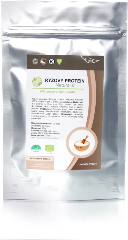 Proteín Naturalis Ryžový proteín BIO 250 g