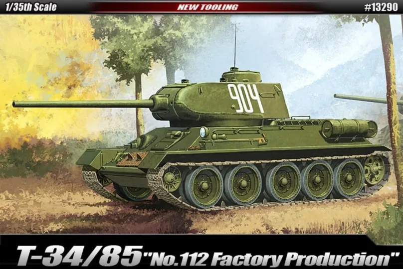 Tank Model Tank Model 13290 - T-34/85 "112 FACTORY PRODUCTION"