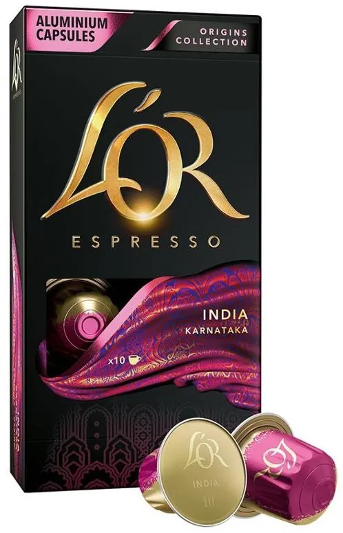 Kávové kapsule L'OR India 10ks hliníkových kapsúl