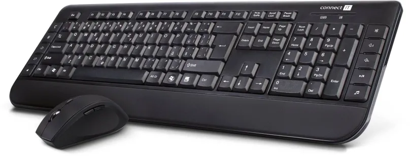 Set klávesnice a myši CONNECT IT CI-185 Multimedia - CZ/SK, bezdrôtový, česká a slovenská