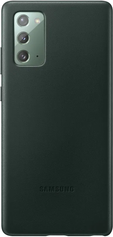 Kryt na mobil Samsung Kožený zadný kryt pre Galaxy Note20 zelený