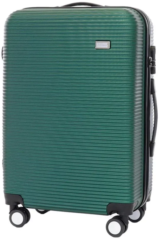 Cestovný kufor T-class TPL-3005, veľ. L, ABS plast, (zelená), 63 x 44 x 26,5 cm