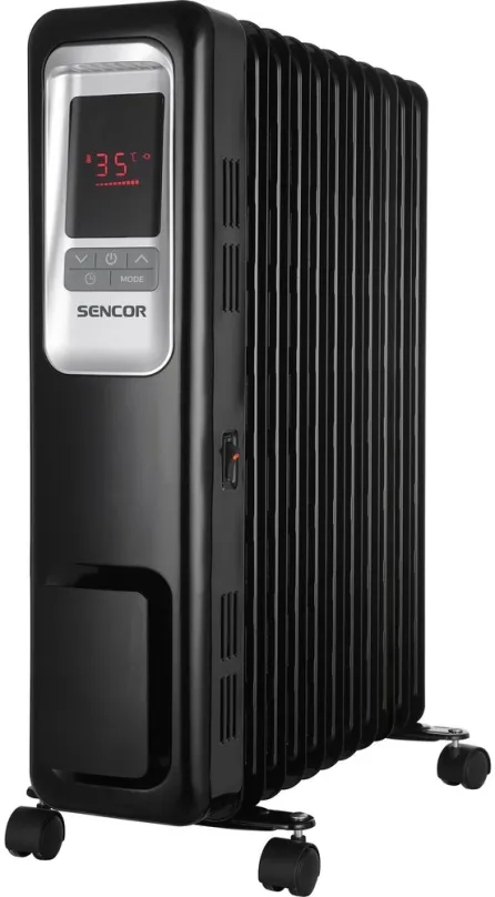 Elektrický radiátor SENCOR SOH 6111BK, elektrický, vykurovací výkon 2300 W, 3 nastaviteľné