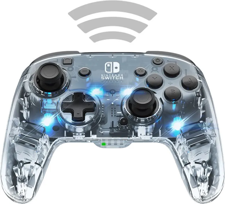 Gamepad PDP Afterglow Wireless Deluxe Controller - Nintendo Switch, pre Nintendo Switch, b