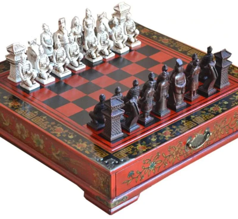 Dosková hra Gaira šach Terracottova armáda 43 x 43 cm