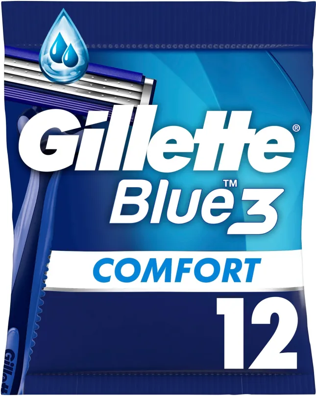 Holiaci strojček GILLETTE Blue3 Comfort 12 ks