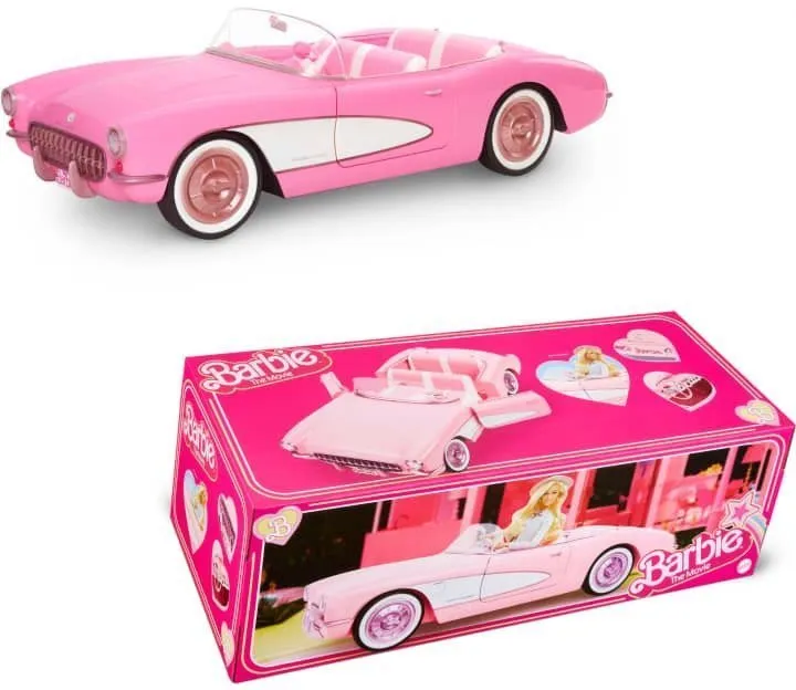 Doplnok pre bábiky Barbie Ružový filmový kabriolet