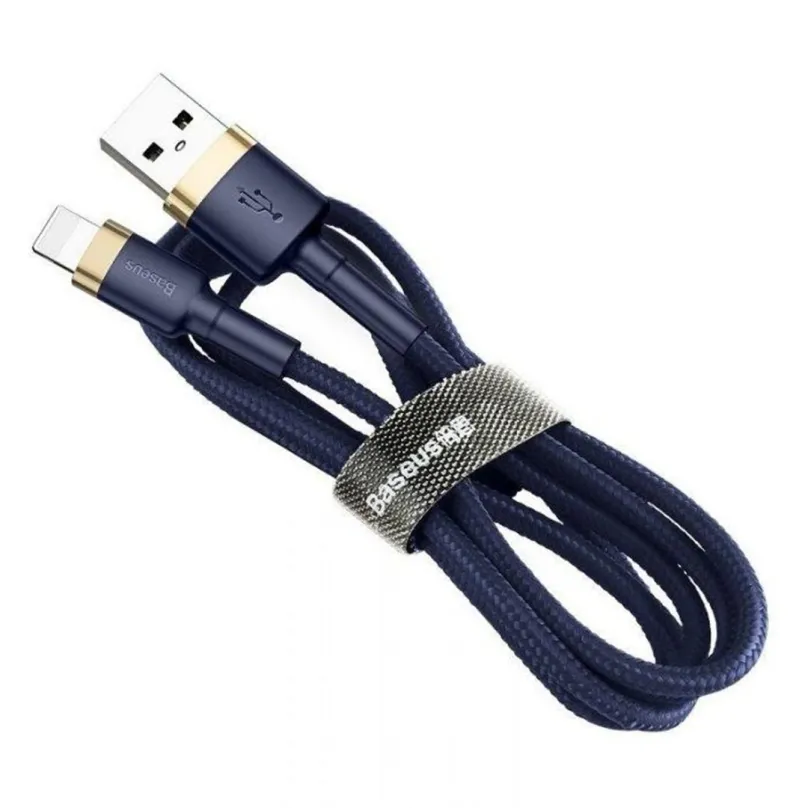 Baseus Cafule nabíjací / dátový kábel USB na Lightning 2,4 A 1m, zlatá-modrá