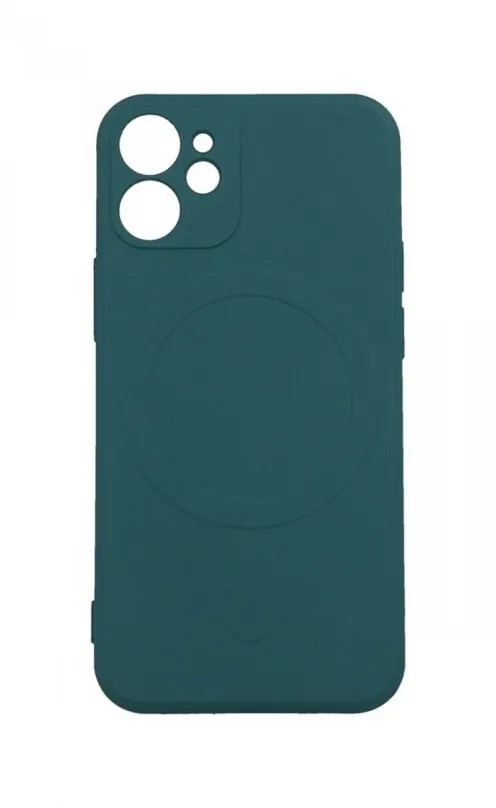 Kryt na mobil TopQ Kryt iPhone 12 Mini s MagSafe tmavo zelený 84995