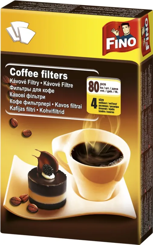 Filter na kávu FINO Kávové filtre 4/80 ks