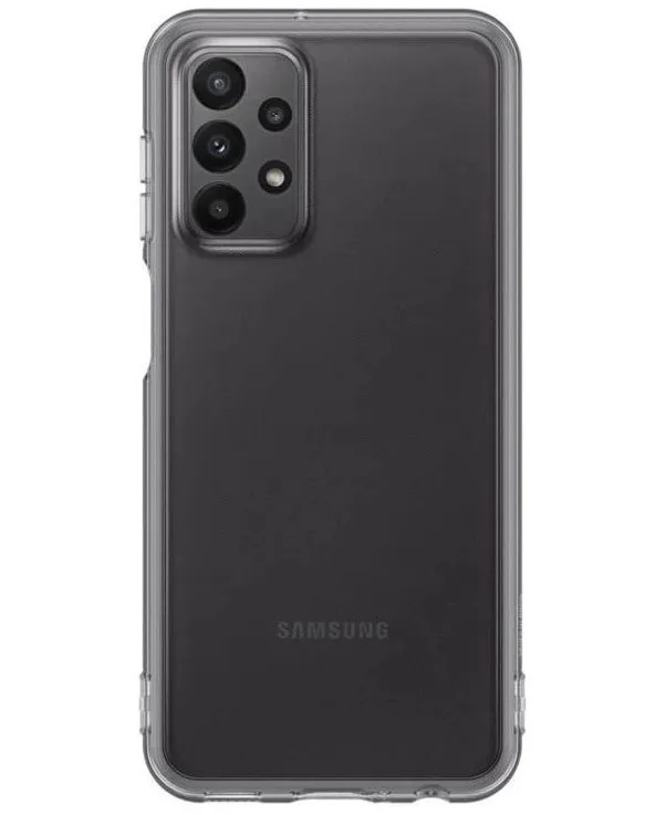 Kryt na mobil Samsung Galaxy A23 5G Polopriehľadný zadný kryt čierna