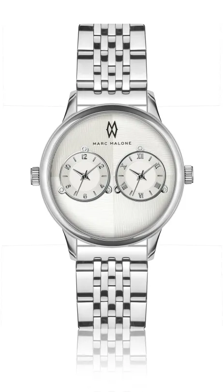 Pánske hodinky MARC MALONE Louis Silver Steel CBC-4620