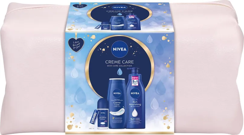 Darčeková kozmetická sada NIVEA Bag CremeCare 2023 755 ml