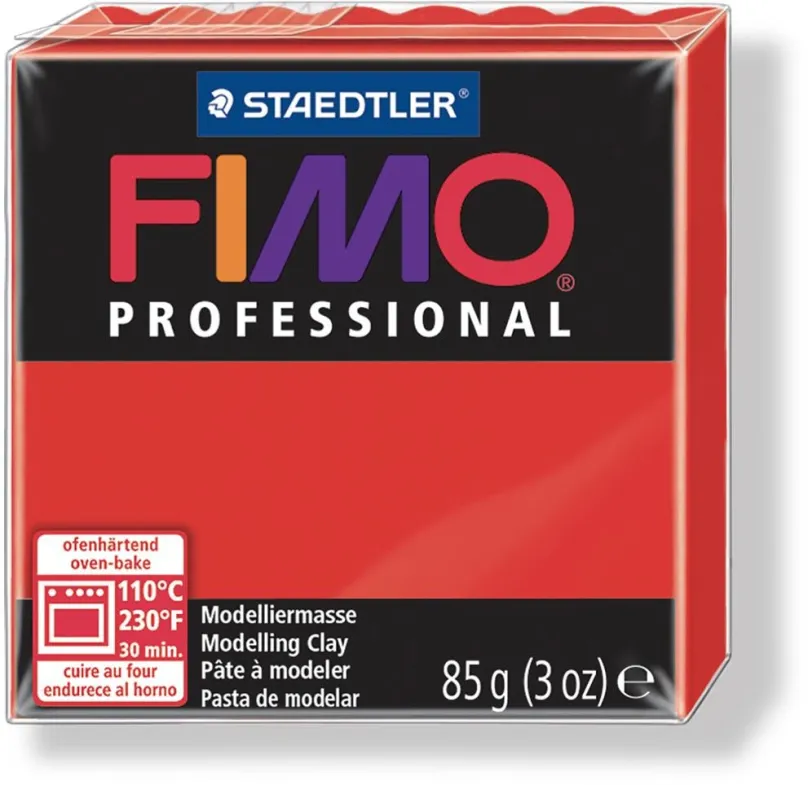 Modelovacia hmota FIMO Professional 8004 85g červená (základná)