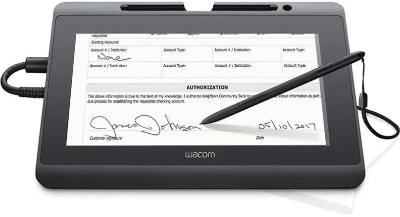 Grafický tabliet Wacom Signature Set - DTH-1152 & sign pre PDF