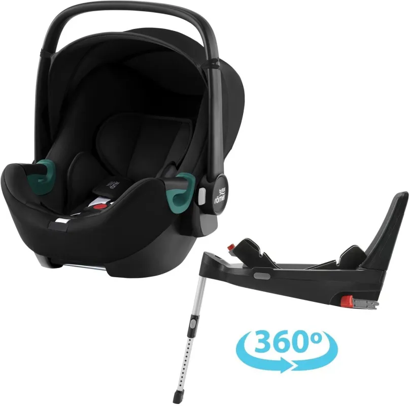 Autosedačka Britax Römer Baby-Safe 3 i-Size so základňou Flex Base 5Z Bundle Space Black