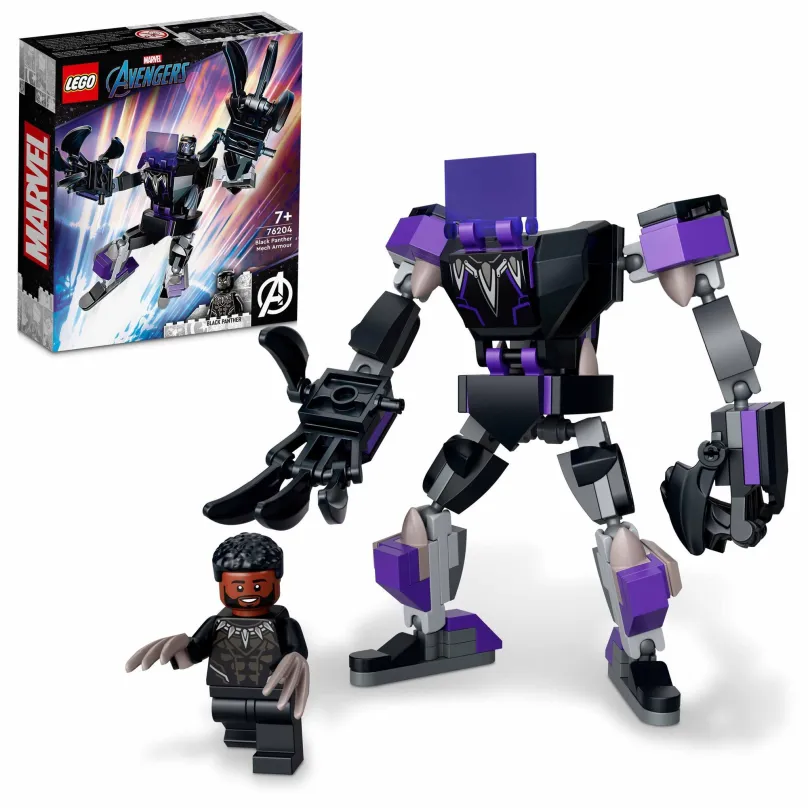 LEGO stavebnica LEGO® Marvel 76204 Black Pantherovo robotické brnenie