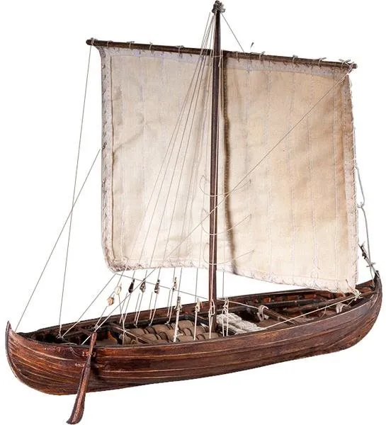 Model lode Dušok Vikingská loď Knarr 1:72 kit