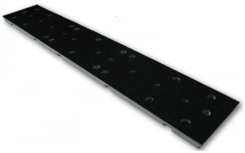 Unášač brúsnych kotúčov RUPES Long Bed Backing Pad Velcro - podložná doska pre hoblík RUPES SL41 a SL42AES, rozmer 400 x 70
