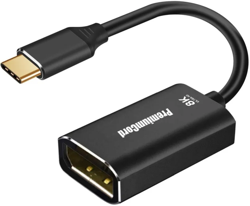 Redukcia PremiumCord adaptér USB-C na DisplayPort DP1.4 8K @ 60Hz a 4k @ 120Hz